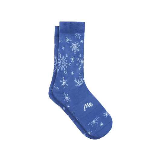 MoveMe Crew Sock | Snowflakes