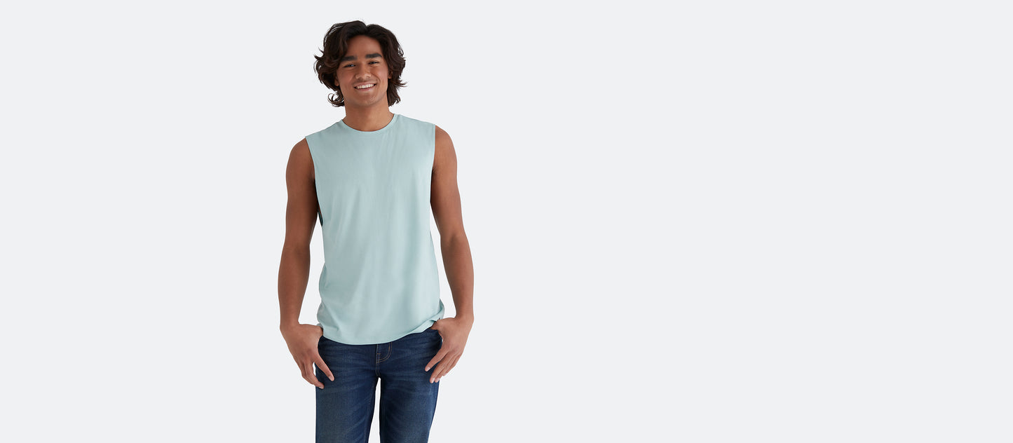 Men's Daily Sleeveless Tee | Soft Skies