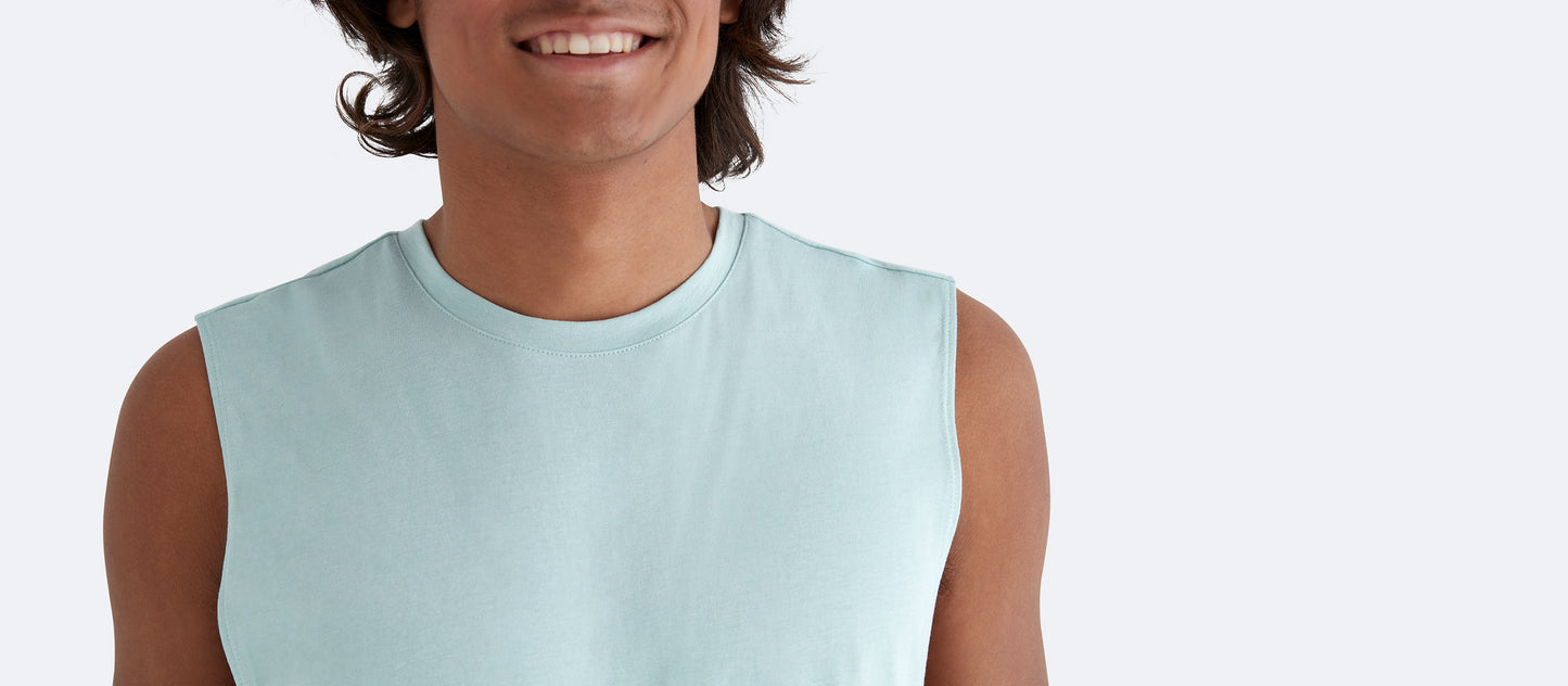 Men's Daily Sleeveless Tee | Soft Skies