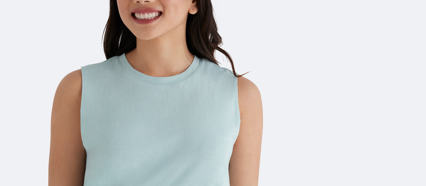 Women's Daily Sleeveless Tee | Soft Skies