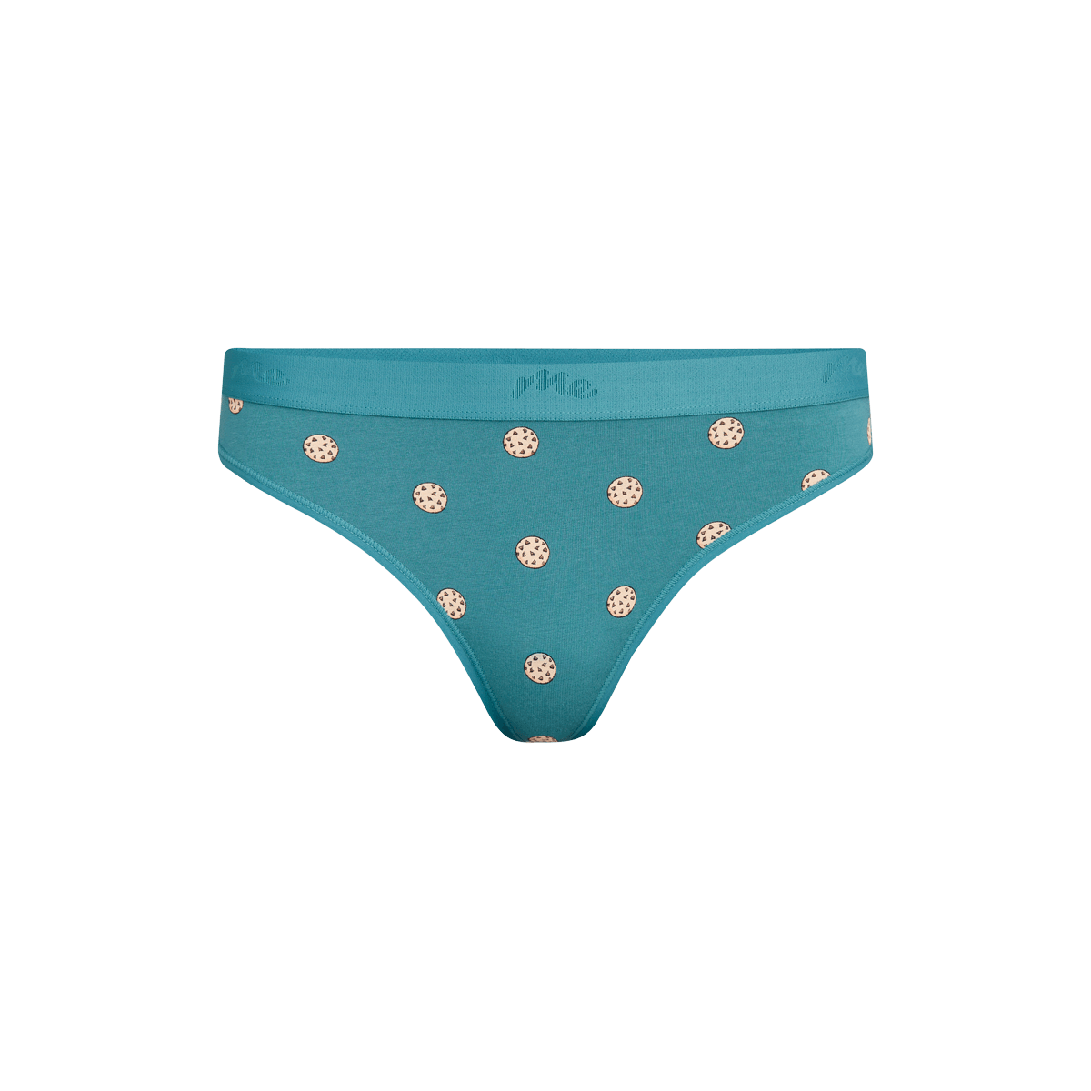 Stretch Cotton Mid-Rise Thong | Cozy Cookies