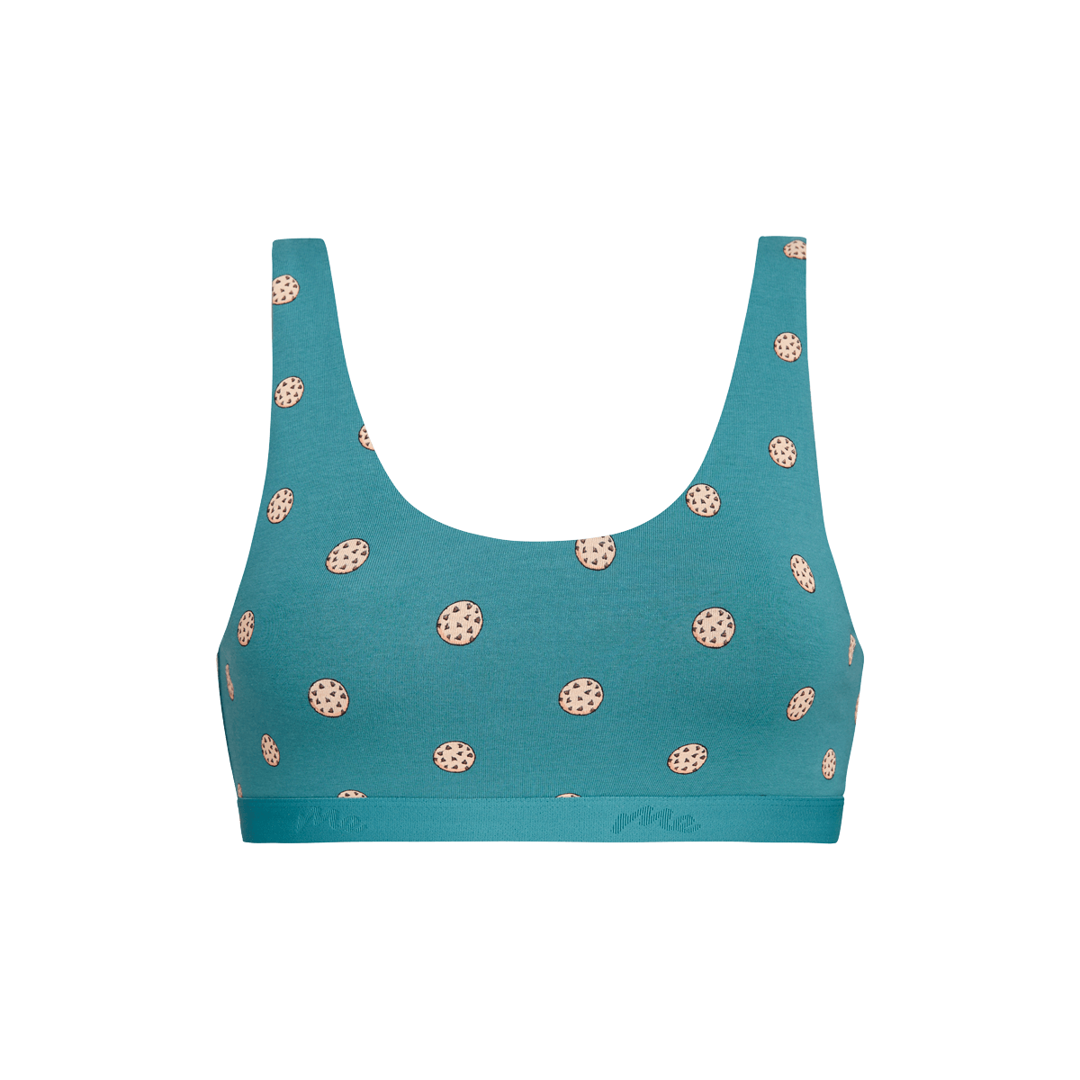 Stretch Cotton Scoop Bralette | Cozy Cookies