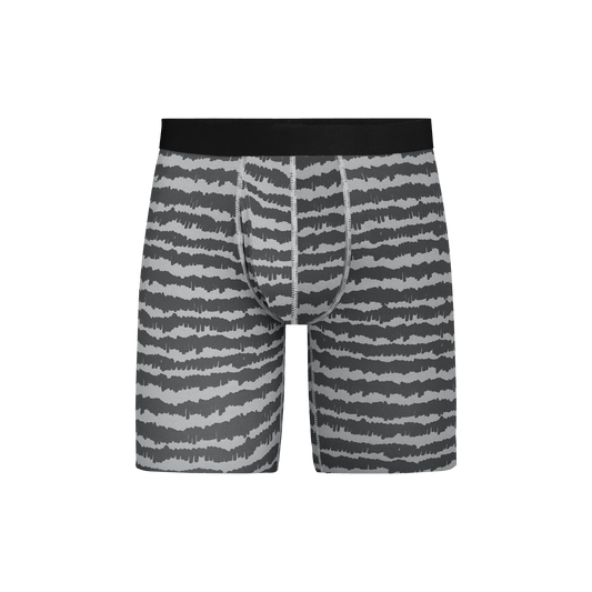 MoveMe Long Boxer Brief w/ Fly | Stripe