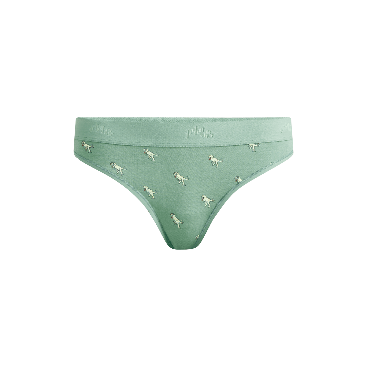 Stretch Cotton Mid-Rise Thong | T-Rex