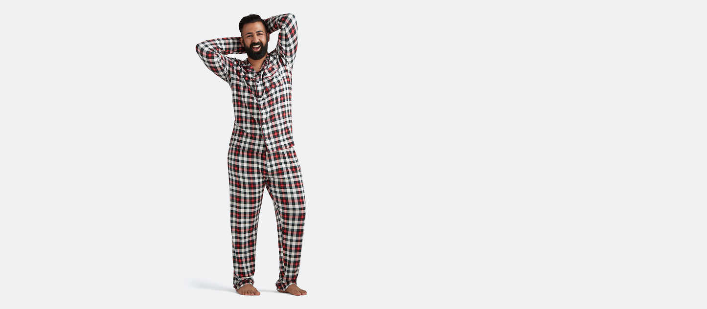 UltraModal™ Long Sleeve PJ Set - Men's | Tartan Plaid
