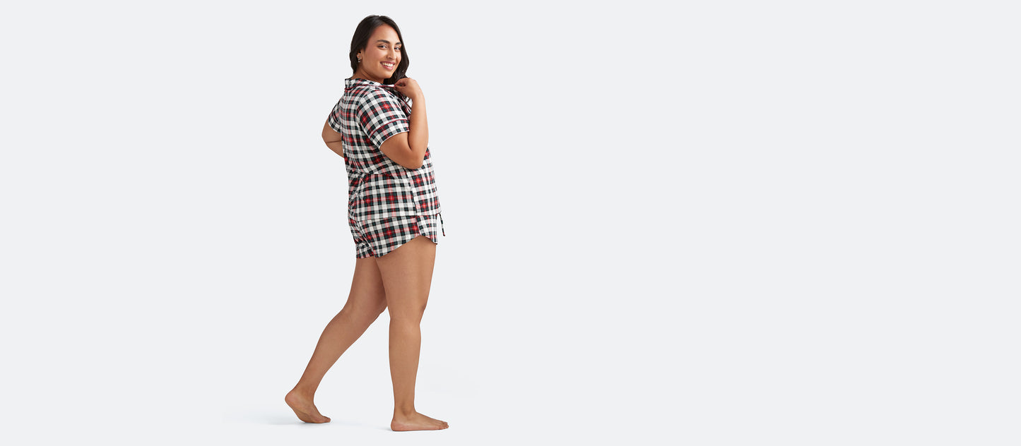 UltraModal™ Short Sleeve PJ Set - Women's | Tartan Plaid