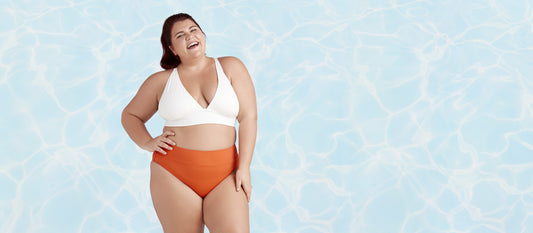 High-Waist Cheeky Bikini Swim Bottom  | Terra Cotta