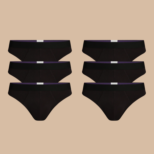 UltraModal™ Core Pouch Front Thong 6-Pack | Black