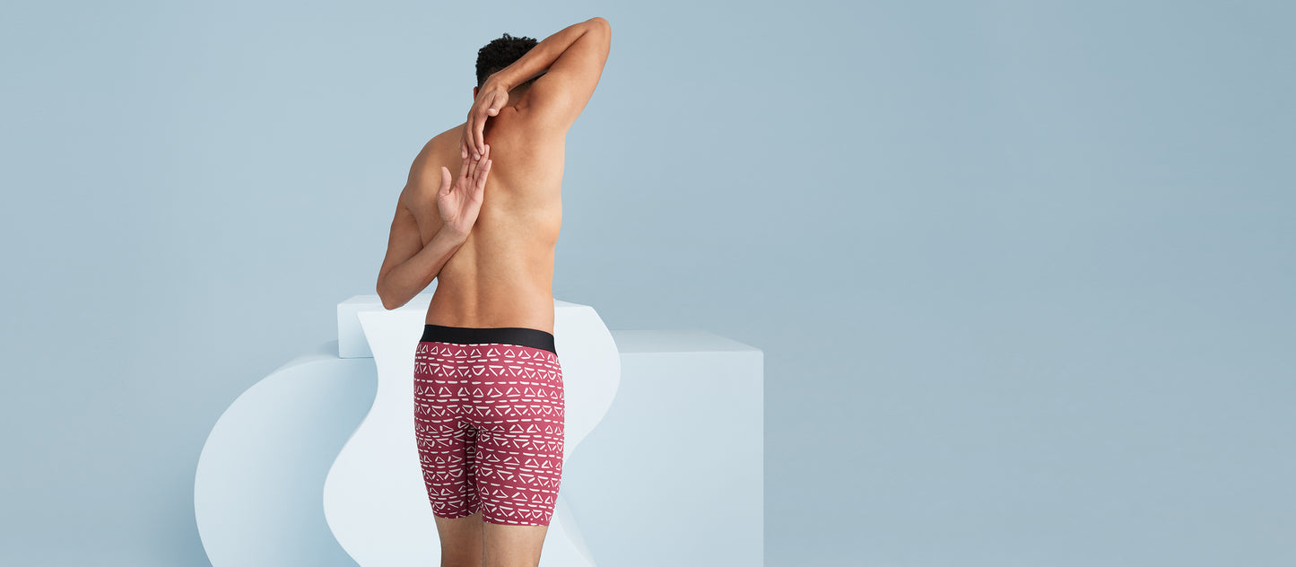 MoveMe Long Boxer Brief w/ Fly | Triangles