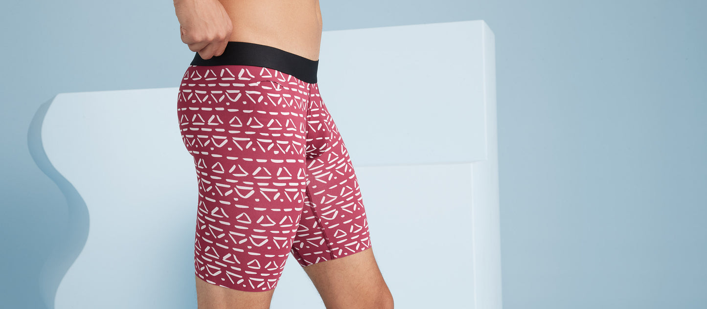 MoveMe Long Boxer Brief w/ Fly | Triangles