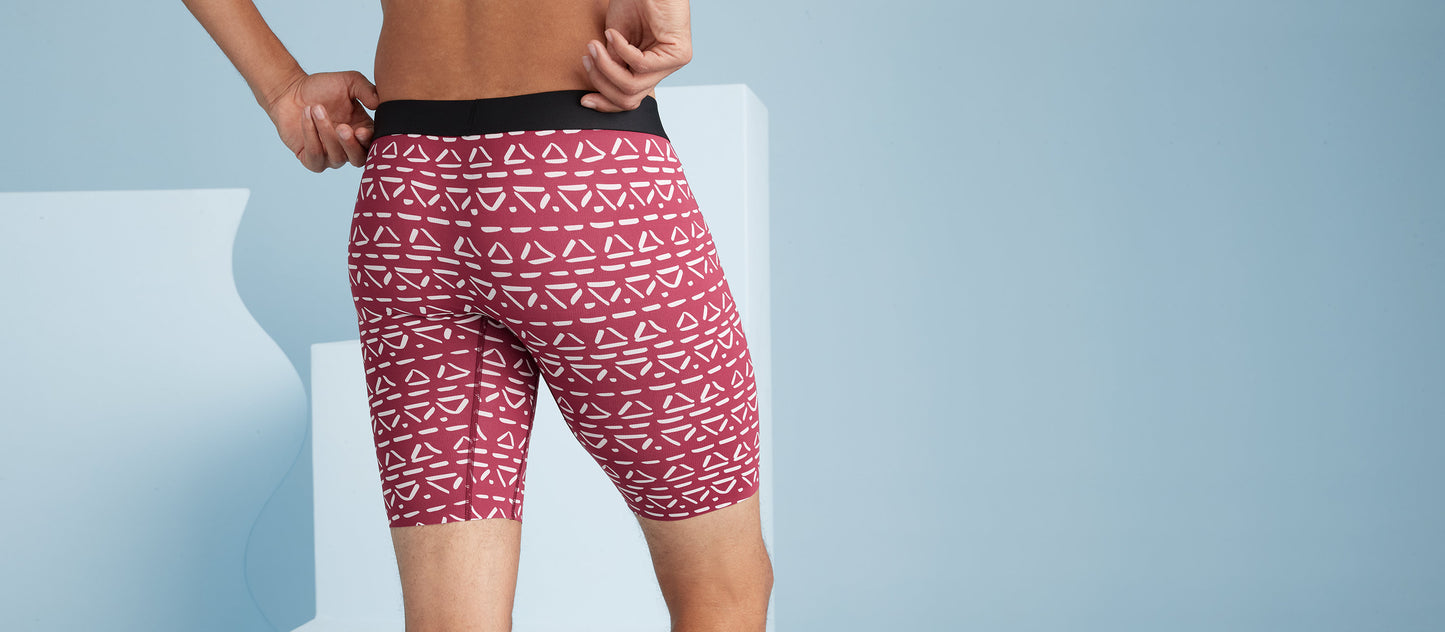 MoveMe Long Boxer Brief w/ Fly | Triangles