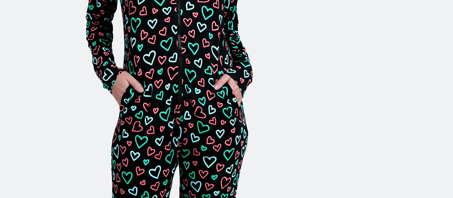 Unisex Onesie | Electric Hearts