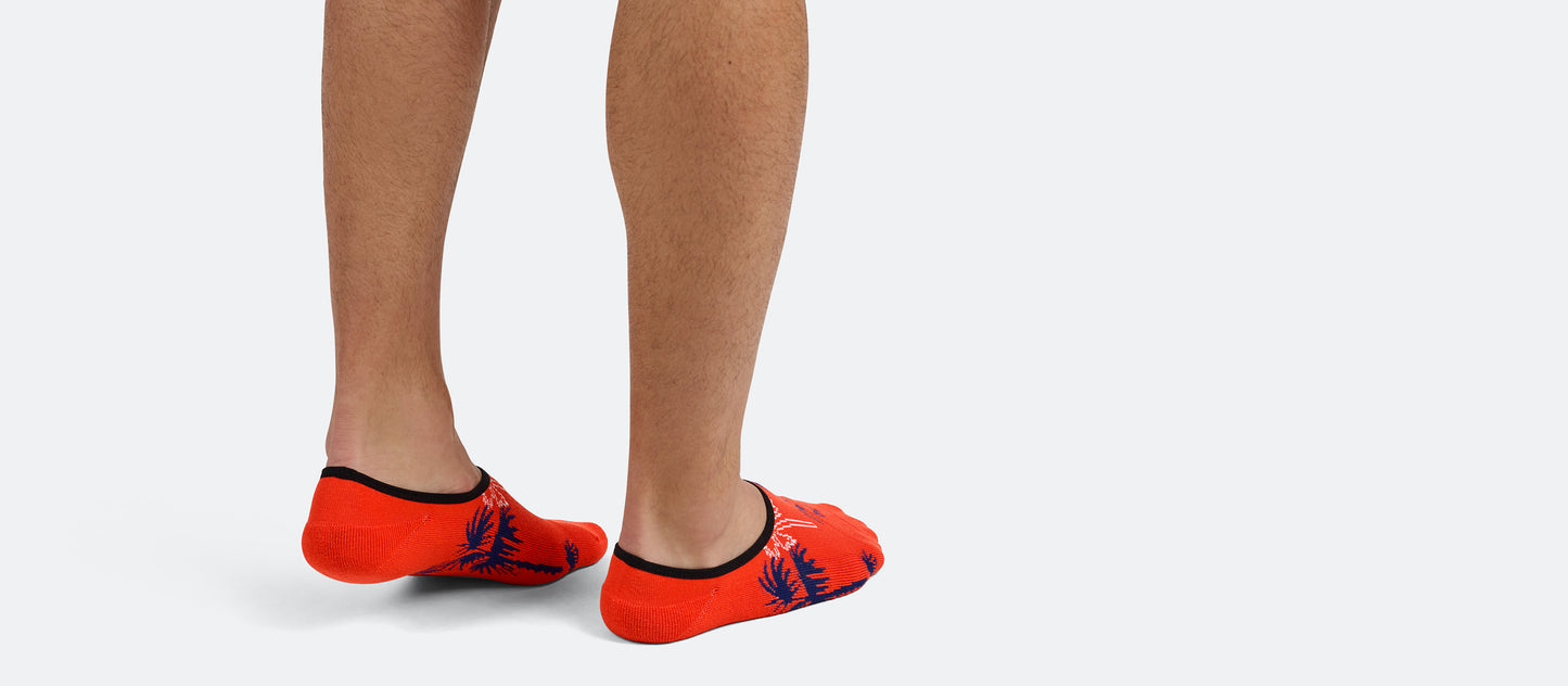 Heritage No Show Sock | Nautical Palms