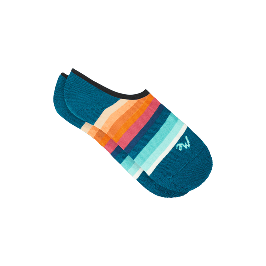 No Show Sock | Pool Stripes