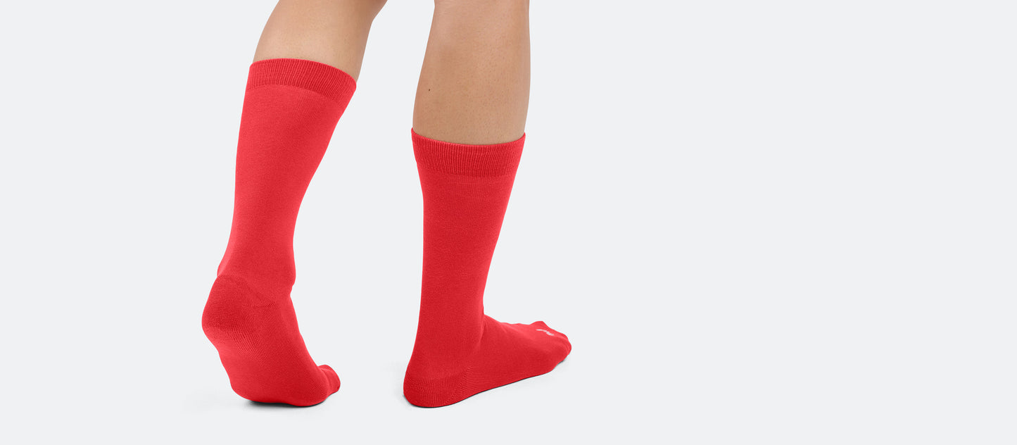 Crew Sock | Bougie Rouge