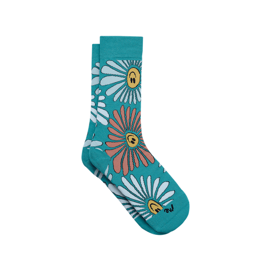 Crew Sock | Disco Daisies