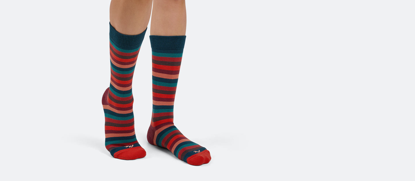 Crew Sock | Bright Stripes