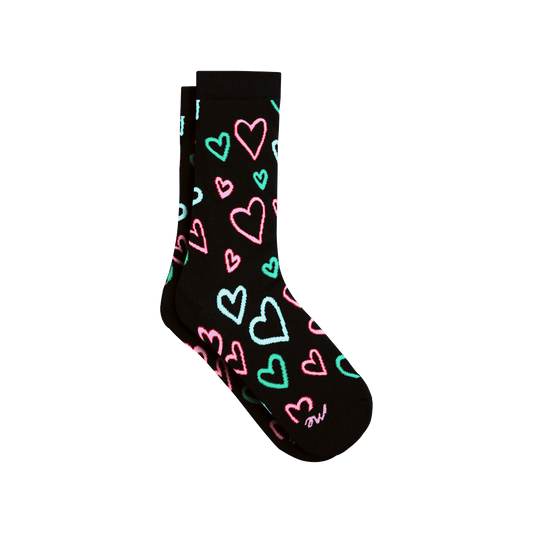 Crew Sock | Electric Hearts