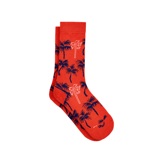 Heritage Crew Sock | Nautical Palms