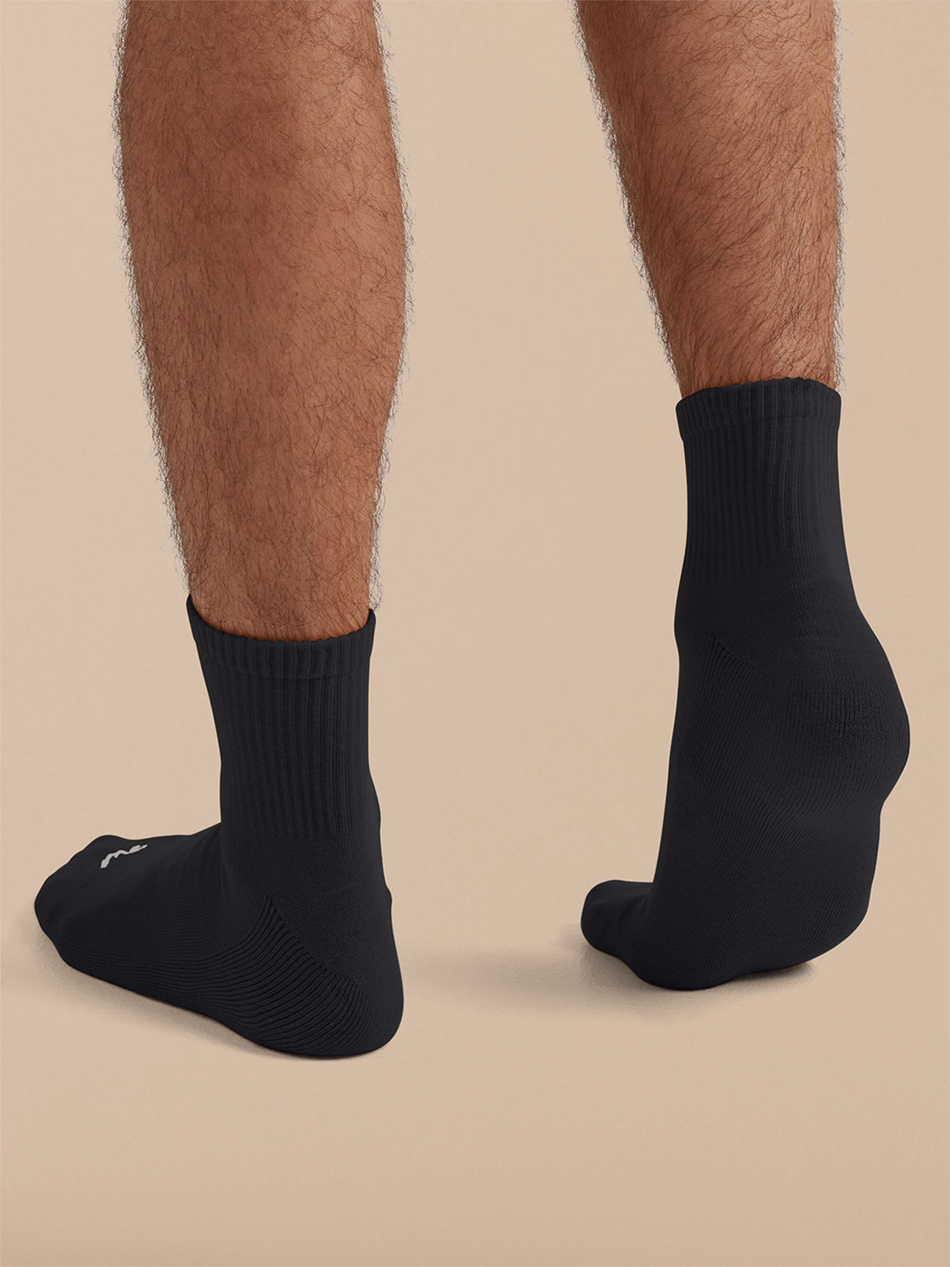 Quarter Sock | White & Black