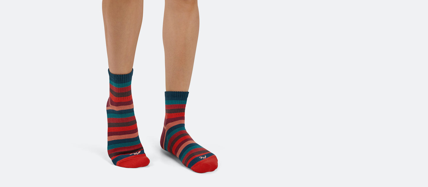 Quarter Sock | Bright Stripes