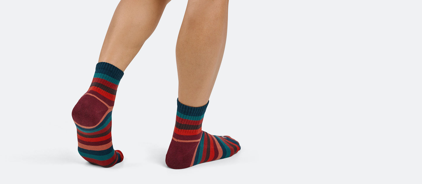 Quarter Sock | Bright Stripes