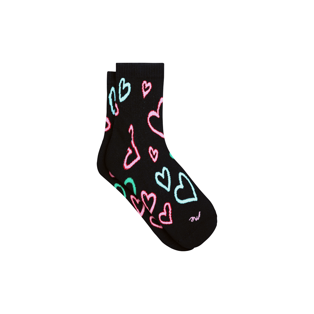 Quarter Sock | Electric Hearts