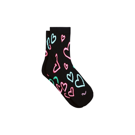 Quarter Sock | Electric Hearts