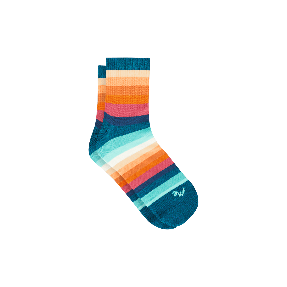 Quarter Sock | Pool Stripes