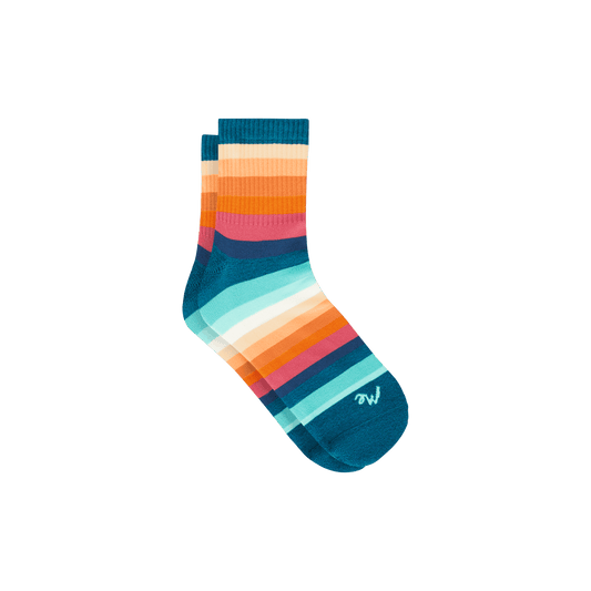 Quarter Sock | Pool Stripes