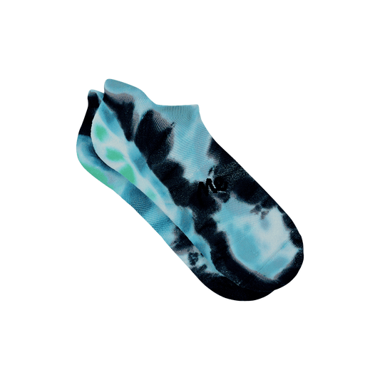 MoveMe Ankle Sock | Teal Tie Dye