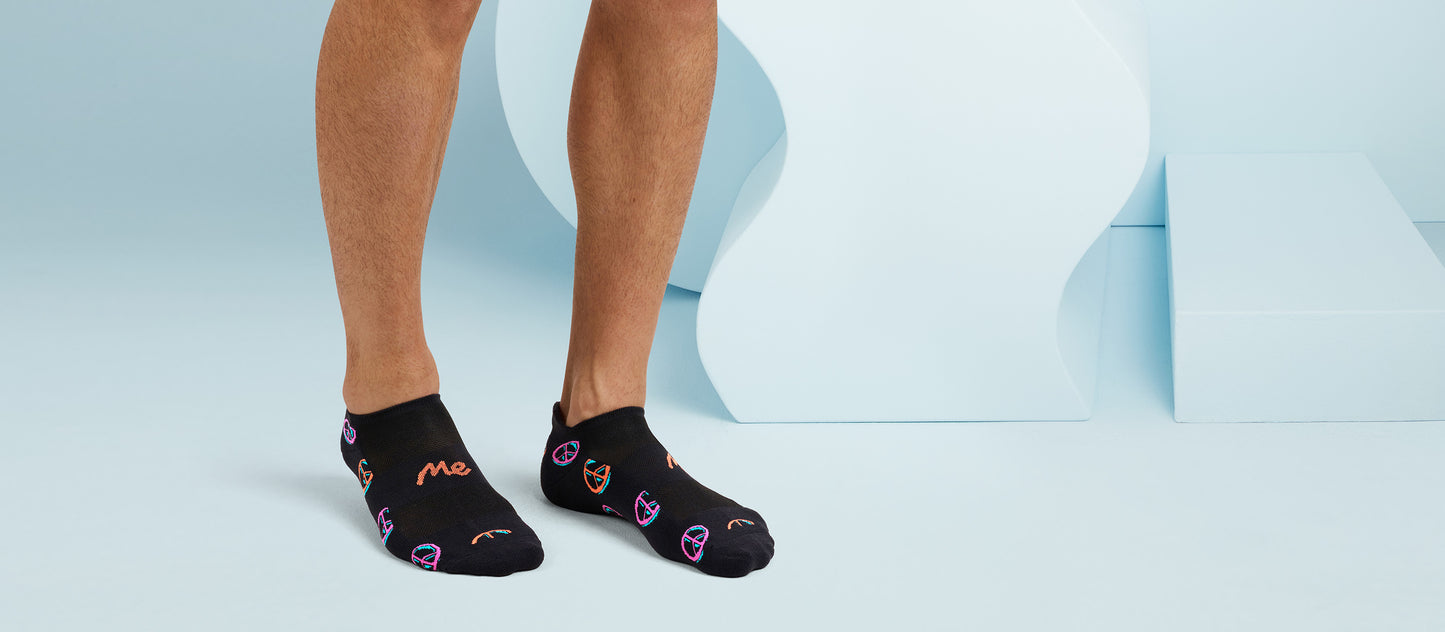 MoveMe Ankle Sock | Peace