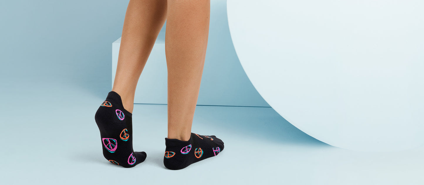 MoveMe Ankle Sock | Peace