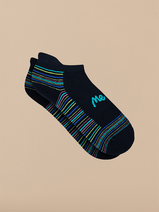 MoveMe Ankle Sock | Static Stripes