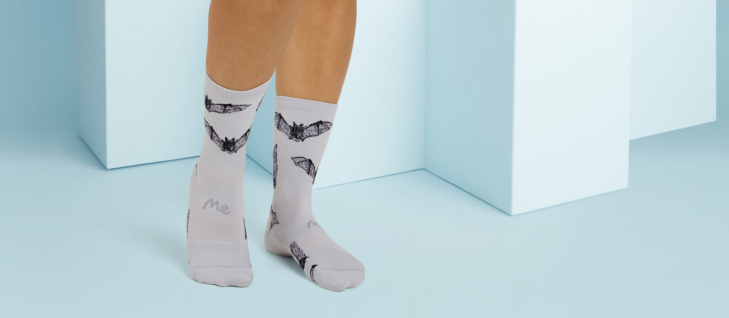 MoveMe Crew Sock | Bats