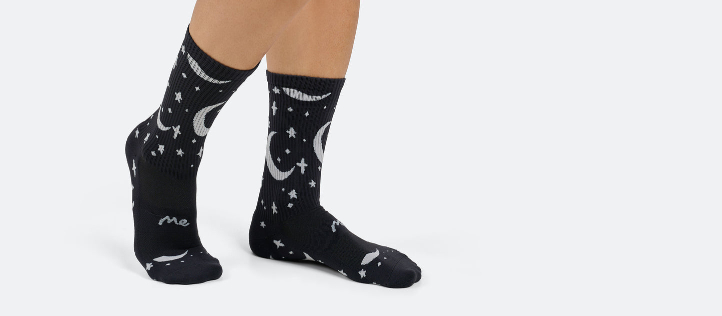 MoveMe Crew Sock | Moonrise