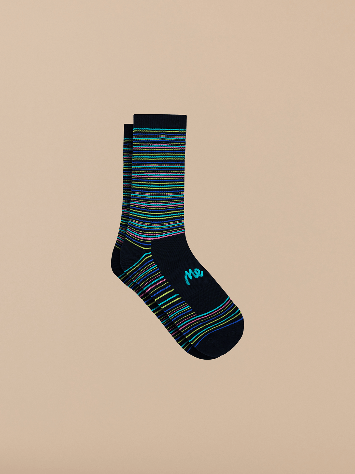 MoveMe Crew Sock | Static Stripes