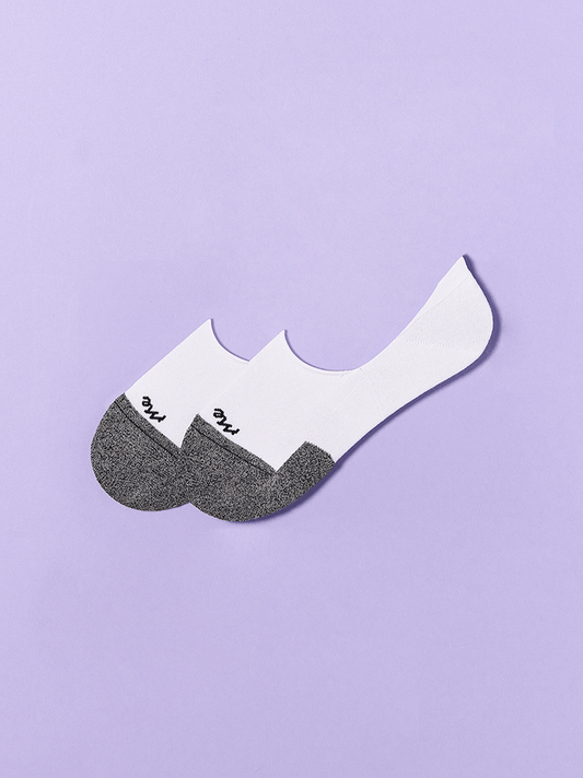 Essential No Show Sock | White Stripe