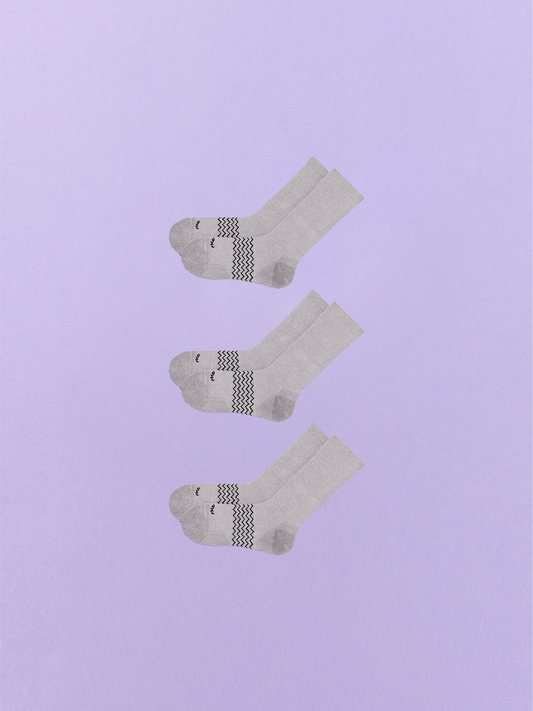 Essential Crew Sock 3-Pack | Heather Grey Pack