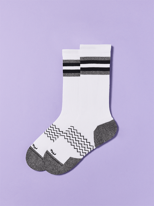 Essential Crew Sock | White Stripe