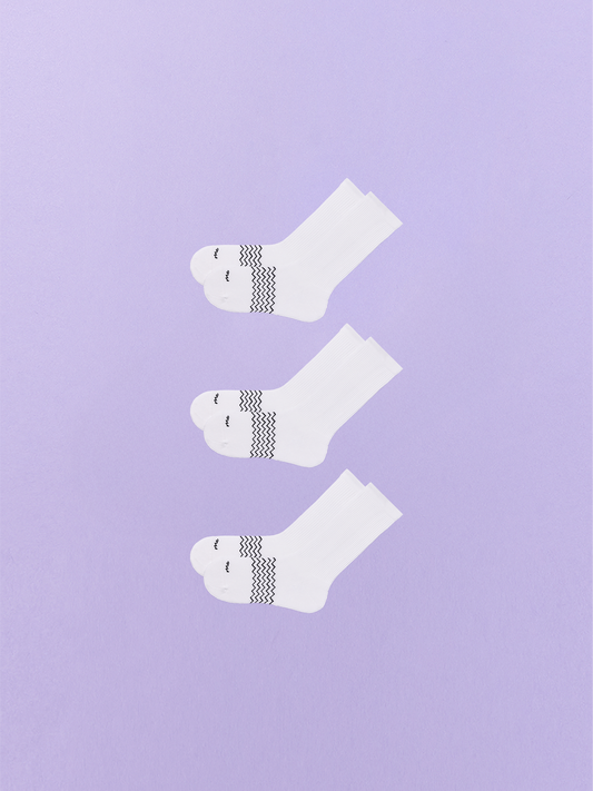 Essential Crew Sock 3-Pack | White Pack