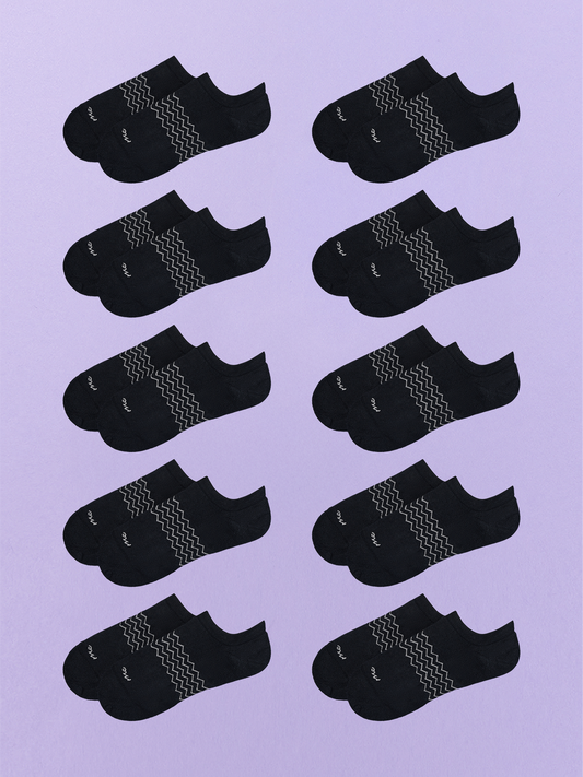Essential Ankle Sock 10-Pack | Black Pack