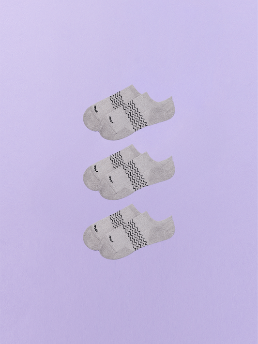Essential Ankle Sock 3-Pack | Heather Grey Pack