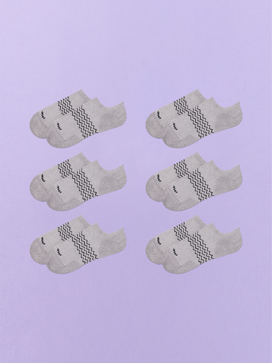 Essential Ankle Sock 6-Pack | Heather Grey Pack