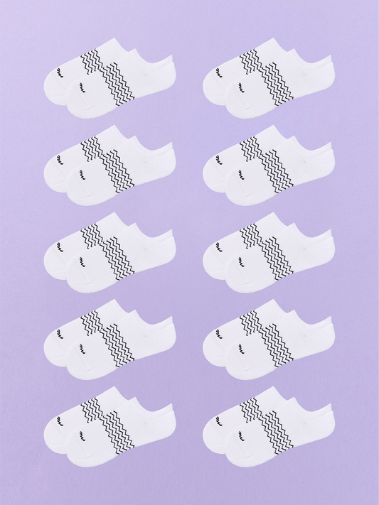 Essential Ankle Sock 10-Pack | White Pack