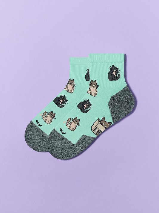 Essential Quarter Sock | Cats Being Cats