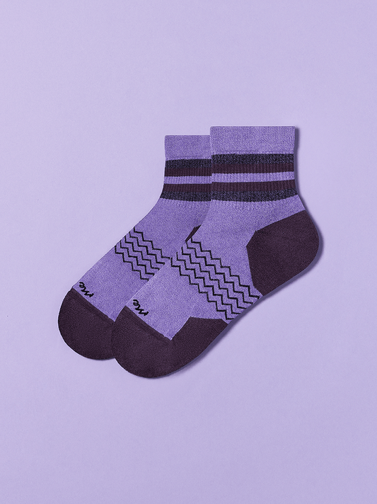 Essential Quarter Sock | Eggplant