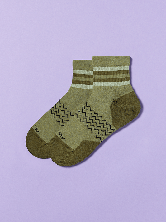 Essential Quarter Sock | Olive