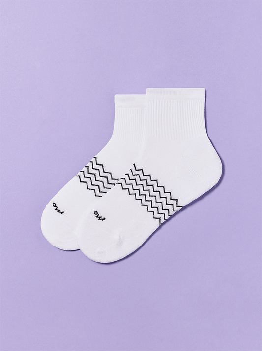 Essential Quarter Sock | White