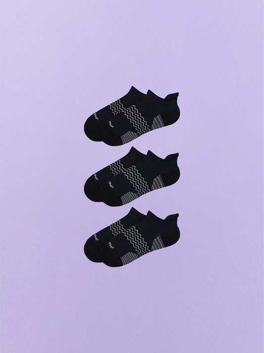 Active Ankle Sock 3-Pack | Black Pack